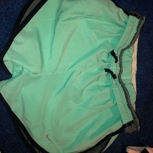 brand new teal nike running shorts
